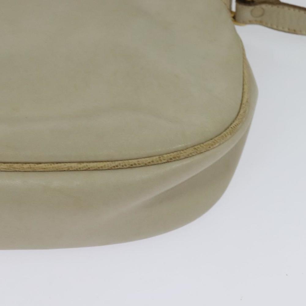 CELINE Shoulder Bag Leather Gold Beige Auth BA2040 - Picture 16 of 16